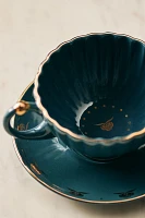 The Met x Anthropologie Stoneware Teacup & Saucer Set