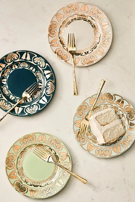 The Met x Anthropologie Assorted Stoneware Dessert Plates, Set of 4