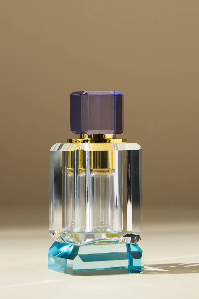 Cut Glass Perfume Bottle