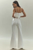 BHLDN Satin Flared Pants