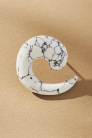 Marble Hoop Earrings