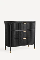 Isla Fluted Three-Drawer Dresser