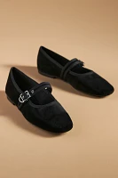 Vagabond John Velvet Mary Jane Flats