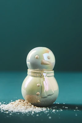 Merry Luster Ceramic Stoneware Salt & Pepper Snowman