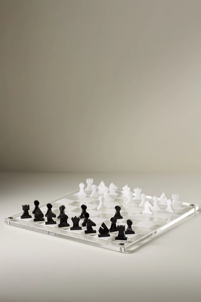 Acrylic 2D Chess Board Game