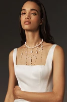 Waterfall Pearl Choker Necklace