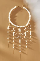 Waterfall Pearl Choker Necklace