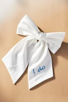 By Anthropologie Weddings I Do Satin Hair Bow