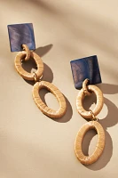 Raffia Ovals Drop Earrings