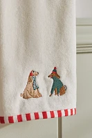 Holiday Icon Cotton Embroidered Hand Towel