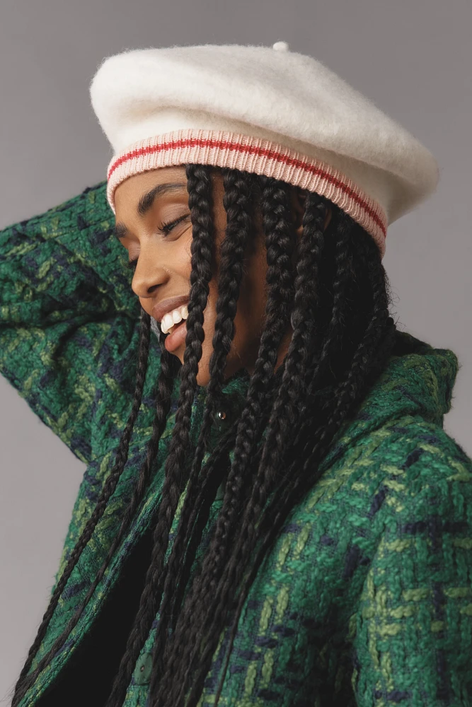 
By Anthropologie Varsity Stripe Beret