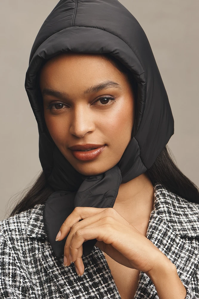 By Anthropologie Puffer Tie Hood