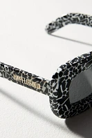 Poppy Lissiman Stevie Cow-Print Sunglasses