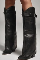 Matisse x Anthropologie Buckle Foldover Boots