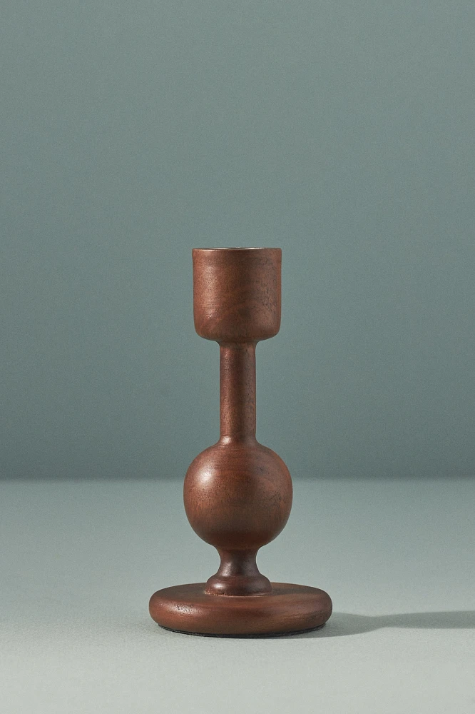 Astrid Wood Candlestick Holder