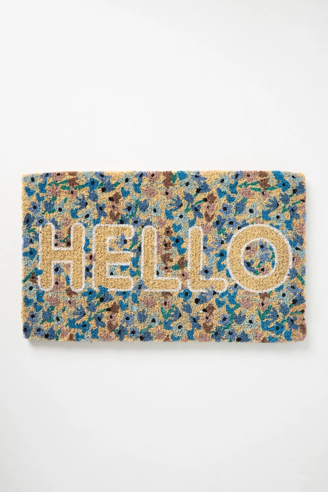 Seasonal Greetings Coir Printed Doormat