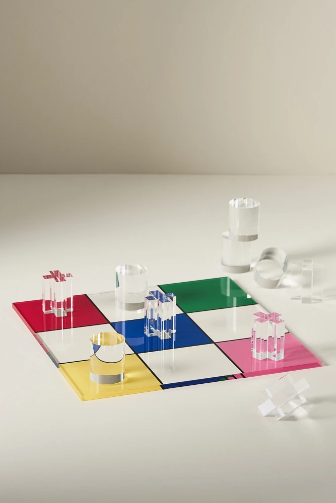 Lucite Tic Tac Toe Game Set