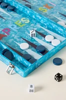 Lucite Backgammon Game Set