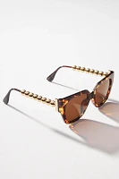 Beaded Square Sunglasses