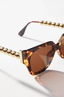 Beaded Square Sunglasses