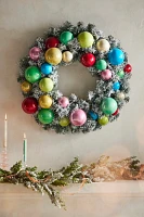 Snowy Shatterproof Bauble Wreath