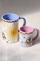 Handpainted Fortune Stoneware Mug