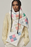 By Anthropologie Quilted Patch Puffer Scarf