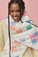 By Anthropologie Quilted Patch Puffer Scarf