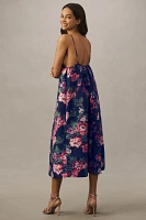 BHLDN Sophia Apron-Top Jacquard Midi Dress