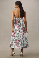 BHLDN Sophia Apron-Top Jacquard Midi Dress