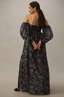 BHLDN Alissa Off-The-Shoulder Organza Maxi Dress