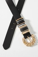 By Anthropologie Mixed Metal Keeper Belt