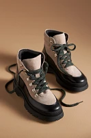 By Anthropologie Chunky-Lace Hiker Boots