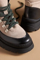 By Anthropologie Chunky-Lace Hiker Boots