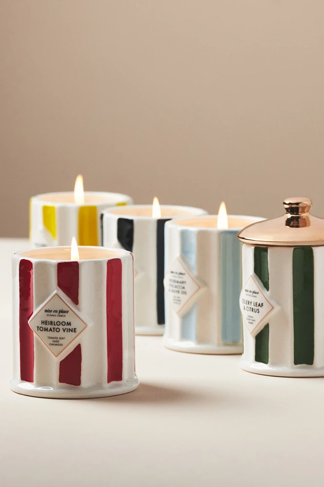 mise en place Fruity Heirloom Tomato Vine Ceramic Candle