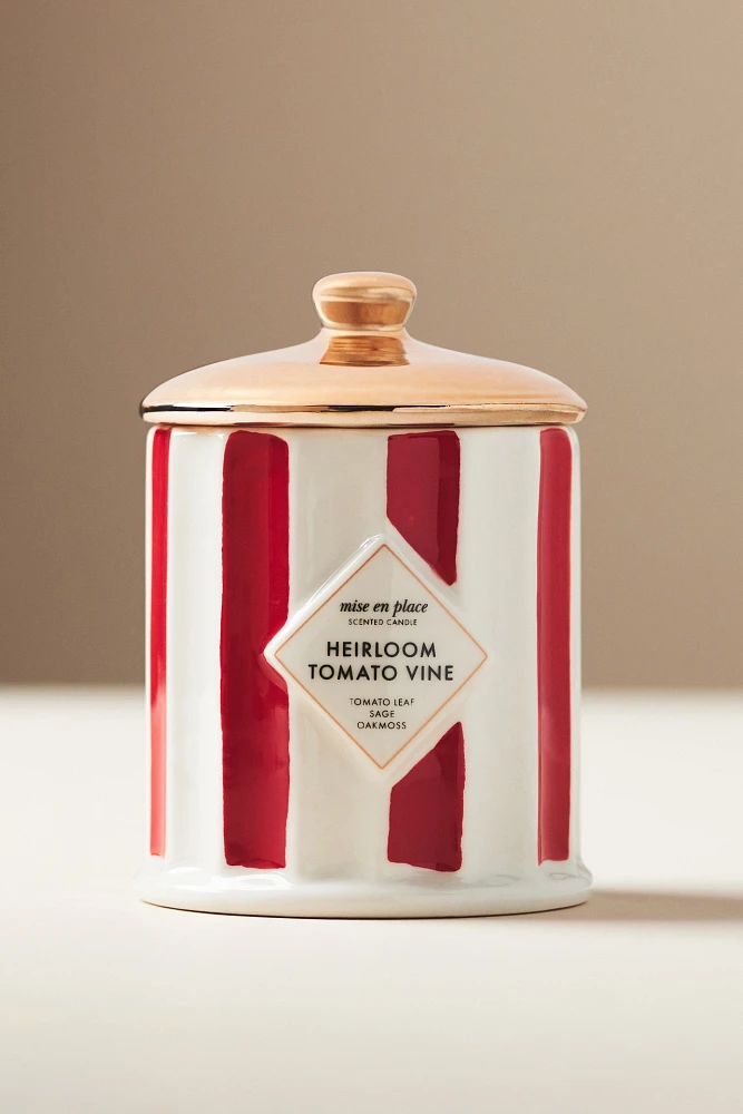 mise en place Fruity Heirloom Tomato Vine Ceramic Candle