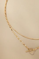 Layered Pull-Through Toggle Necklace