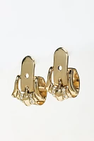 Western Buckle Huggie Earrings