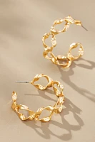 Molten Open Circles Hoop Earrings