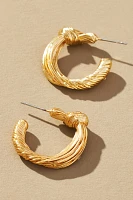 Knotted Hoop Earrings