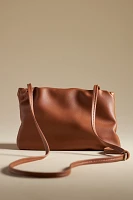 By Anthropologie Cinched Faux-Leather Clutch