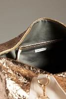 Crinkle Metallic Duffel Bag