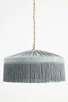 Tassel-Fringed Velvet Pendant