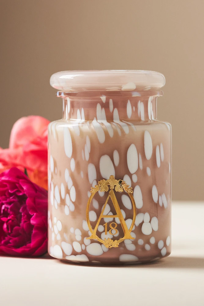 Apothecary 18 Floral Peony Blush Glass Jar Candle