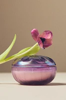 Blooming Floral Tulip Fields Glass Candle