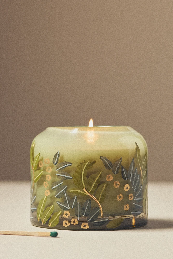 Lily Fresh Fern Moss Glass Candle