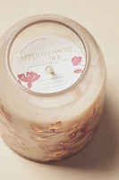 Lily Woody Apple Blossom & Amber Glass Candle