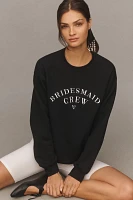 By Anthropologie Weddings Bridesmaid Crew-Neck Sweatshirt