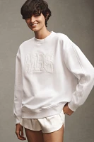 By Anthropologie Weddings Mrs. Lace Crew-Neck Sweatshirt