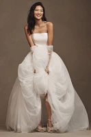 Jenny by Yoo Georgina Strapless Corset Drop-Waist Tulle Wedding Gown